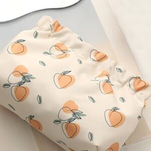 1pc Peach Pattern Makeup Bag